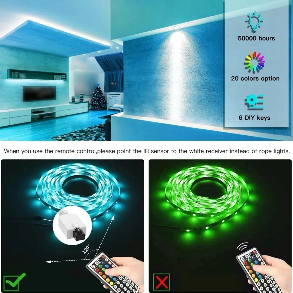 100FT LED Strip Lights Smart Light